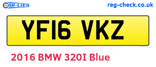 YF16VKZ are the vehicle registration plates.