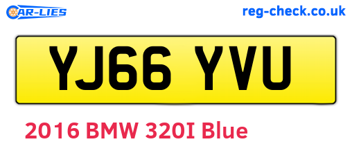 YJ66YVU are the vehicle registration plates.