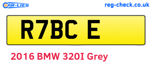 R7BCE are the vehicle registration plates.