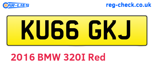 KU66GKJ are the vehicle registration plates.