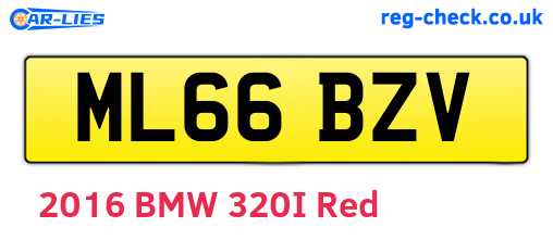 ML66BZV are the vehicle registration plates.