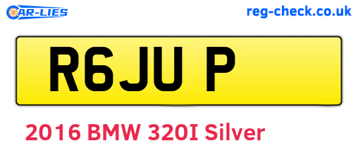 R6JUP are the vehicle registration plates.