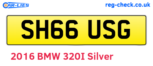 SH66USG are the vehicle registration plates.