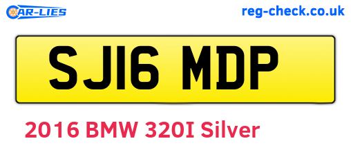 SJ16MDP are the vehicle registration plates.