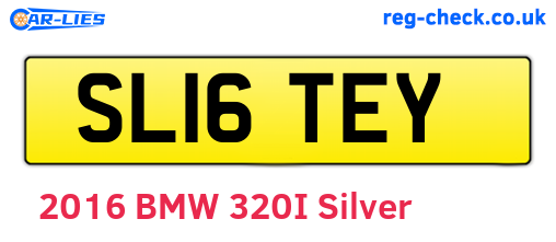 SL16TEY are the vehicle registration plates.