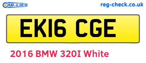 EK16CGE are the vehicle registration plates.