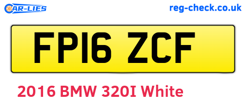 FP16ZCF are the vehicle registration plates.