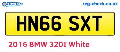 HN66SXT are the vehicle registration plates.