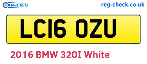 LC16OZU are the vehicle registration plates.
