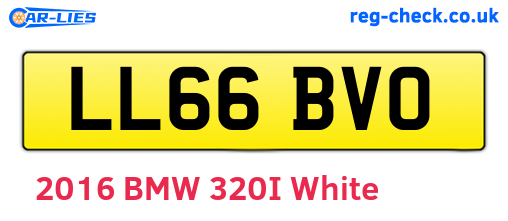 LL66BVO are the vehicle registration plates.