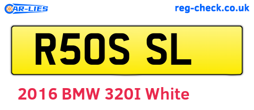 R50SSL are the vehicle registration plates.