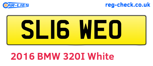 SL16WEO are the vehicle registration plates.