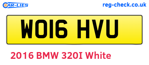 WO16HVU are the vehicle registration plates.