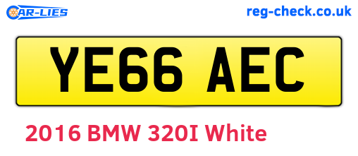 YE66AEC are the vehicle registration plates.