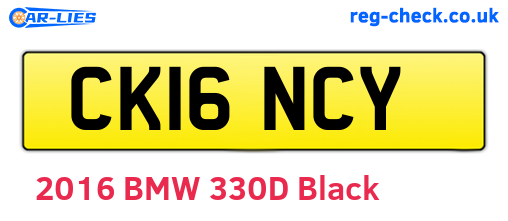 CK16NCY are the vehicle registration plates.