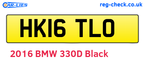 HK16TLO are the vehicle registration plates.
