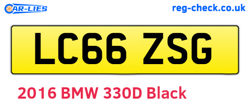 LC66ZSG are the vehicle registration plates.