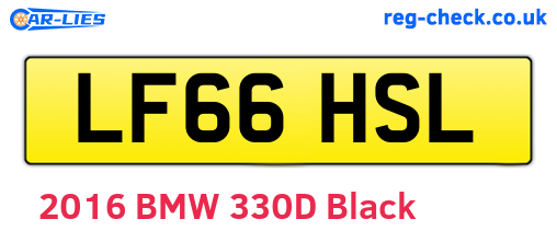 LF66HSL are the vehicle registration plates.