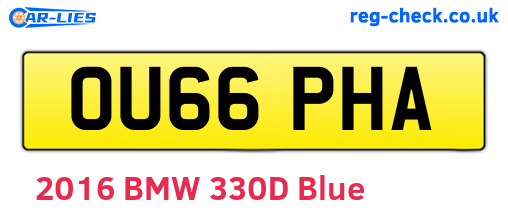 OU66PHA are the vehicle registration plates.
