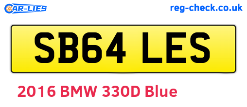 SB64LES are the vehicle registration plates.