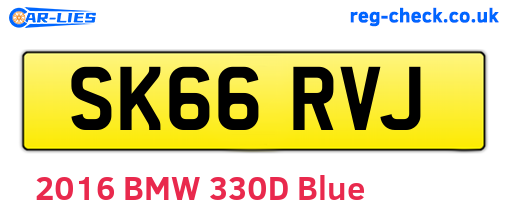 SK66RVJ are the vehicle registration plates.