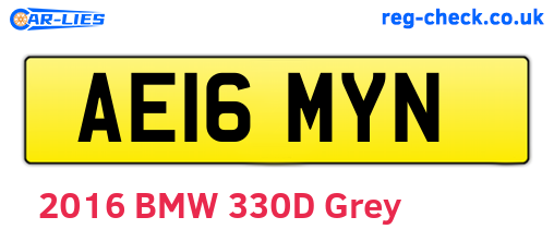AE16MYN are the vehicle registration plates.