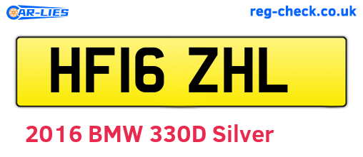 HF16ZHL are the vehicle registration plates.