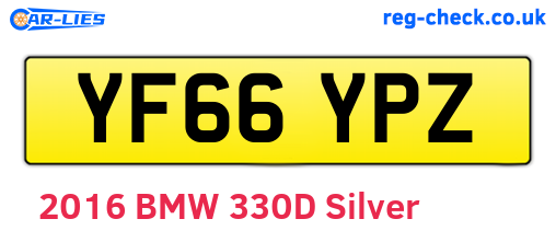 YF66YPZ are the vehicle registration plates.