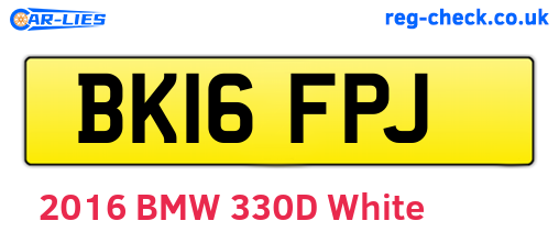 BK16FPJ are the vehicle registration plates.