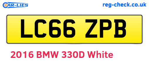LC66ZPB are the vehicle registration plates.