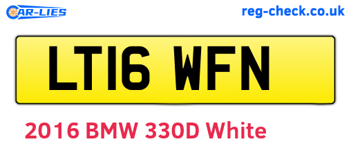 LT16WFN are the vehicle registration plates.