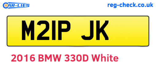 M21PJK are the vehicle registration plates.