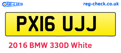 PX16UJJ are the vehicle registration plates.