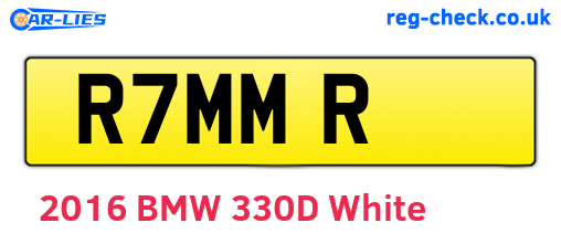 R7MMR are the vehicle registration plates.