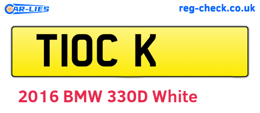 T1OCK are the vehicle registration plates.