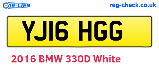 YJ16HGG are the vehicle registration plates.