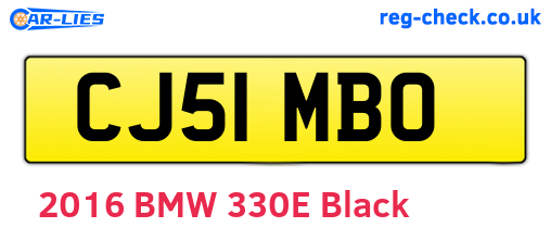 CJ51MBO are the vehicle registration plates.