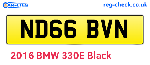 ND66BVN are the vehicle registration plates.