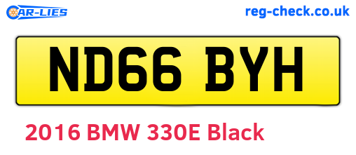 ND66BYH are the vehicle registration plates.