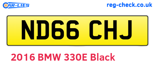 ND66CHJ are the vehicle registration plates.