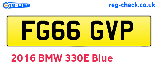 FG66GVP are the vehicle registration plates.