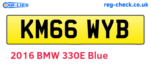 KM66WYB are the vehicle registration plates.