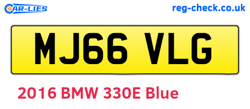 MJ66VLG are the vehicle registration plates.