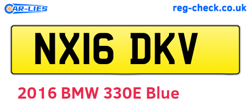 NX16DKV are the vehicle registration plates.