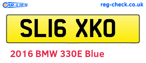 SL16XKO are the vehicle registration plates.
