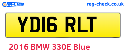YD16RLT are the vehicle registration plates.