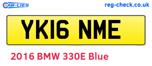 YK16NME are the vehicle registration plates.