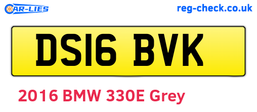 DS16BVK are the vehicle registration plates.