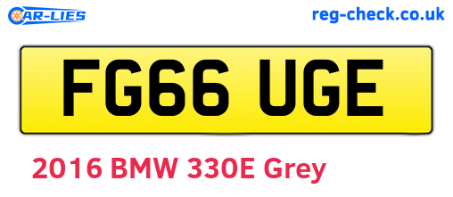 FG66UGE are the vehicle registration plates.