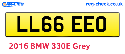 LL66EEO are the vehicle registration plates.
